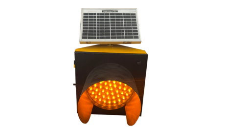 solar traffic blinker 300 mm metal