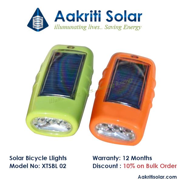 Solar Bicycle Light with USB port and Horn Function